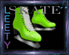 Neon Green Ice Skates