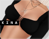 Nadia Crop Black