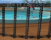 Iron curved fence