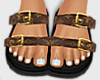 Lv Buckle Sandals