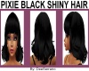 PIXIE BLACK SHINY HAIR 