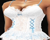laced corset top blue