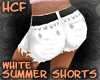 HCF White Summer Shorts 