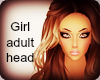 Girl adult head