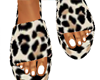 Cheetah Fur Slides