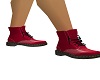 Black & Red Kids Boots