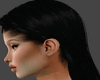 R | Black wet hair