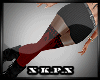 Knitted Skirt  Red Socks