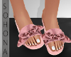 ṩ| Bow Slippers Pink