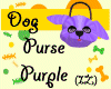 (IZ) Dog Purse Purple