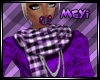 M~ Purple Scarf Top