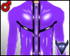 PVC catsuit violet (m)