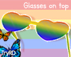 ♥Rainbow heart glasses