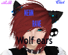 (AB) Neon Rave Wolf Ears