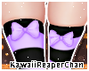 K| Thigh Bows Lilac