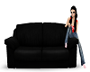 Black ten pose couch