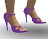 Purple dance sandals