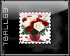 red & white roses Stamp