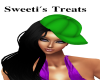 black&green cap