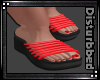 ! Sandals Black & Red