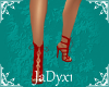 Laced Ankle Shoe - red