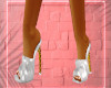White Puffer Heels