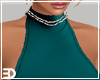 Teal Bow Back Gown