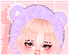 bear scarf lilac