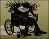 Insane Crazy Goth Guy in Wheelchair Halloween Costumes