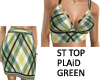 ST TOP PLAID GREEN