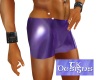 TK-Purple Satin Shorts-M