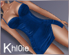 K Blue Velvet dress