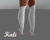White/Pink Kneehigh Boot