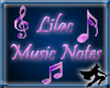 Lilac Music Notes