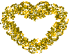 Gold Valentines Heart