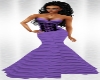 Long PurpleCorset Dress