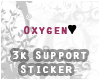 3k Support Sticker