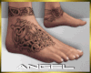 Male feet tattoo