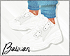 [Bw] White sneakers M