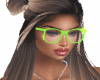 Glasses neon green