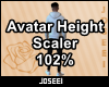 Avatar Height Scale 102%