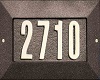 2710 Home Address Plate