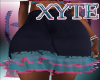 X| Denim Tulle Skirt