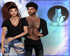 Casual Couple Blk T M