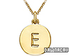 Initial "E" Gold Necklac