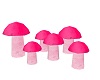 jump on pink mushrooms