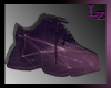 Purple animated shoes