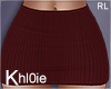 K Fall red skirt