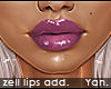 Y: zell lips | peony