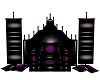 Purple Black PVC Throne